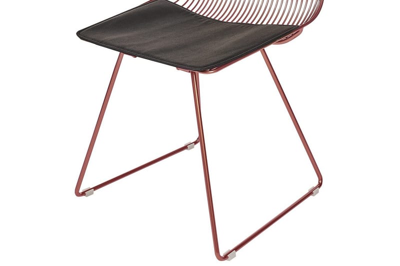 Set med 2 matstolar Beatty - Rosa guld, svart - Möbler - Matplats - Matstol & köksstol