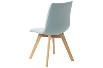 Set med 2 matstolar Calgary - Blått, ljust trä - Möbler - Matplats - Matstol & köksstol