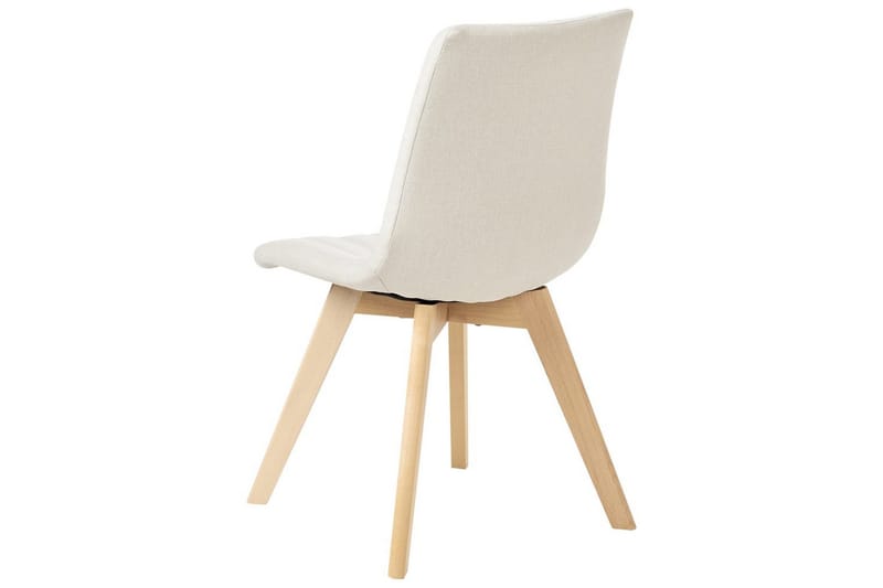 Set med 2 matstolar Calgary - Vit, ljust trä - Möbler - Matplats - Matstol & köksstol