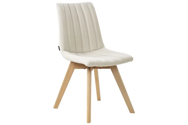 Set med 2 matstolar Calgary - Vit, ljust trä - Möbler - Matplats - Matstol & köksstol