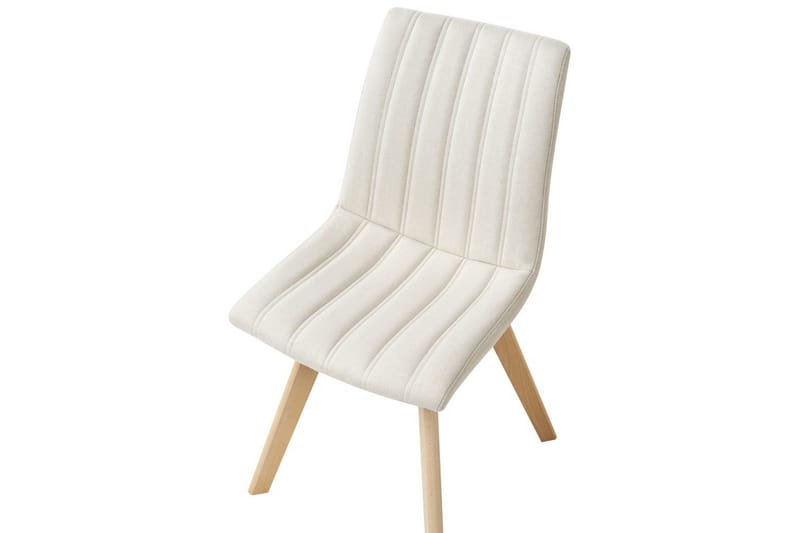 Set med 2 matstolar Calgary - Vit, ljust trä - Möbler - Matplats - Matstol & köksstol