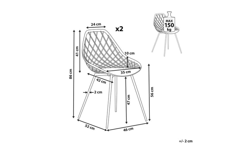Set med 2 matstolar Canton ll - Möbler - Matplats - Matstol & köksstol