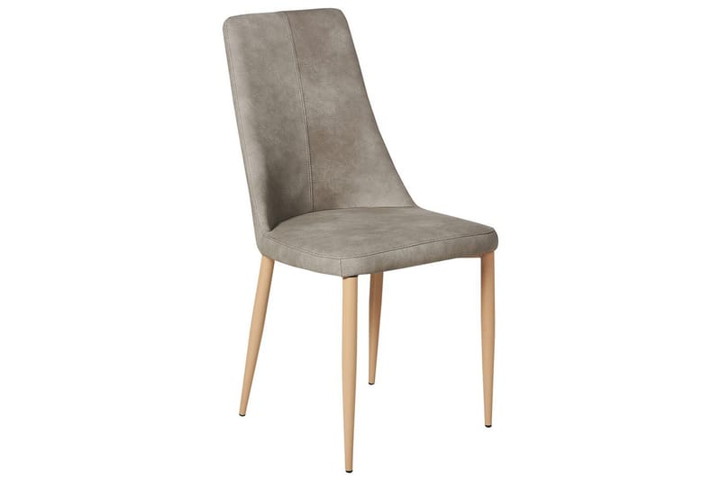 Set med 2 matstolar Clayton - Grå, ljust trä - Möbler - Matplats - Matstol & köksstol