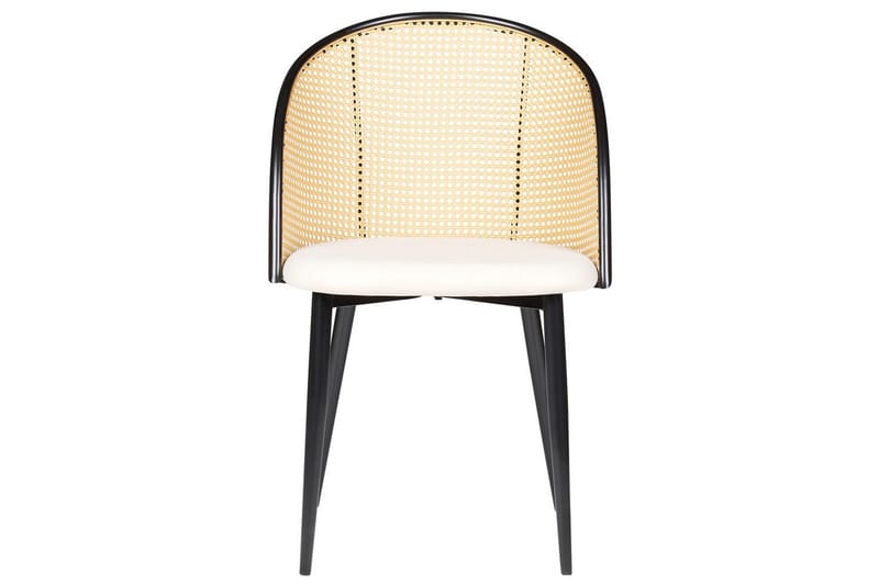 Set med 2 matstolar Cornell - Svart, beige, ljust trä - Möbler - Matplats - Matstol & köksstol