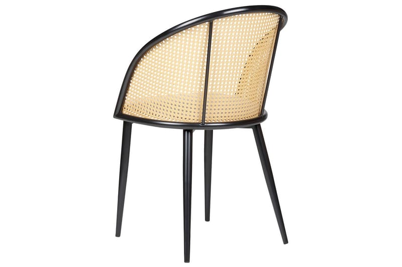 Set med 2 matstolar Cornell - Svart, beige, ljust trä - Möbler - Matplats - Matstol & köksstol