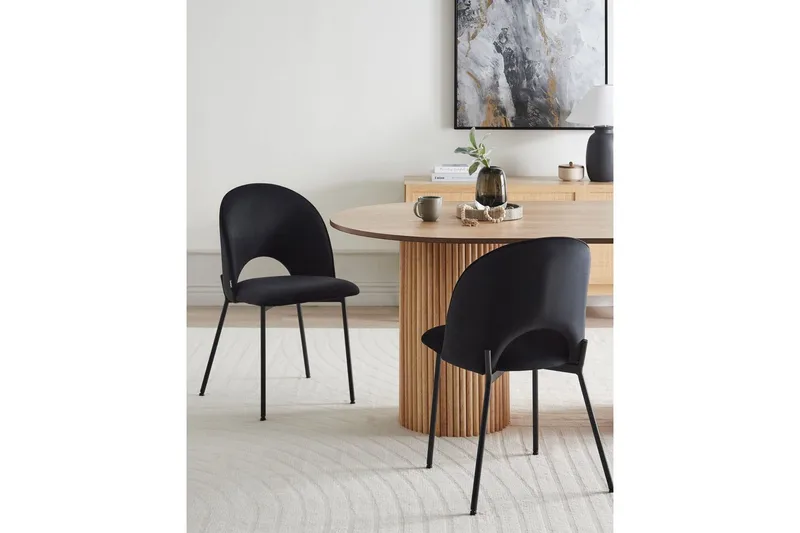 Set med 2 matstolar Covelo - Svart - Möbler - Matplats - Matstol & köksstol