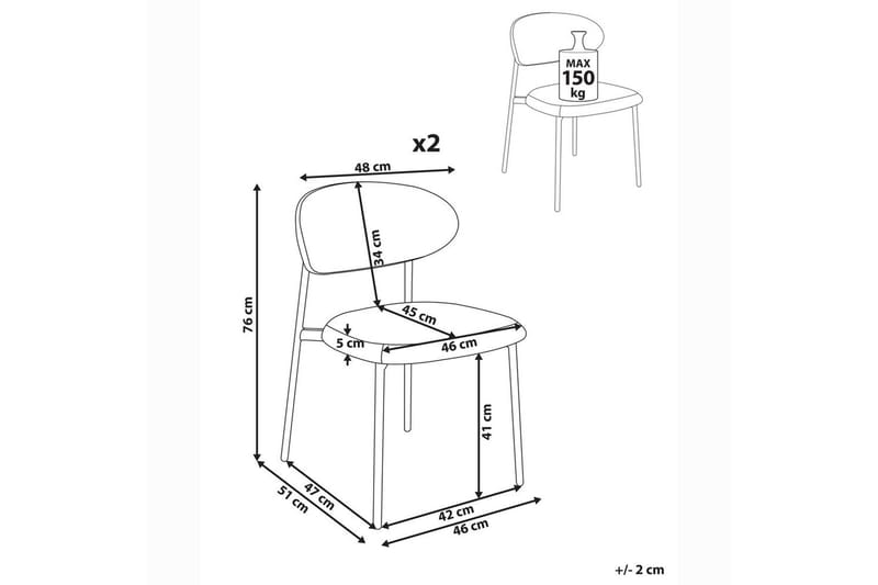 Set med 2 matstolar Cowley - Möbler - Matplats - Matstol & köksstol