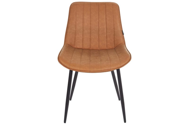 Set med 2 matstolar Dubrovnik - Brun, Svart/Konstläder - Möbler - Matplats - Matstol & köksstol