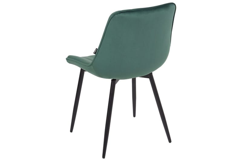 Set med 2 matstolar Dubrovnik - Grön, Svart/Sammet - Möbler - Matplats - Matstol & köksstol