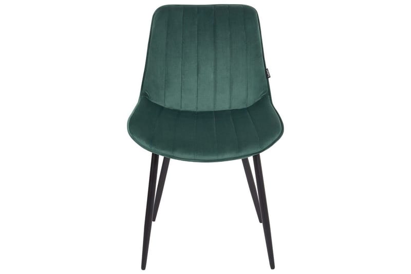 Set med 2 matstolar Dubrovnik - Grön, Svart/Sammet - Möbler - Matplats - Matstol & köksstol