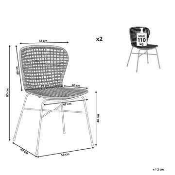 Set med 2 matstolar Elfros - Möbler - Matplats - Matstol & köksstol