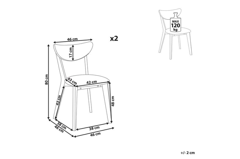 Set med 2 matstolar Erie - Möbler - Matplats - Matstol & köksstol