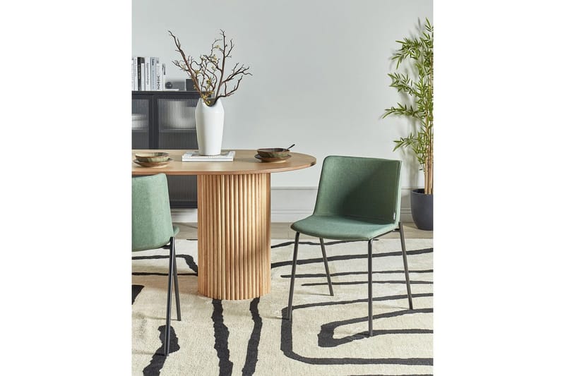 Set med 2 matstolar Esbon - Grön, Svart - Möbler - Matplats - Matstol & köksstol