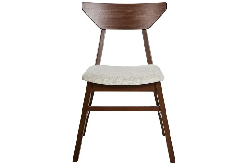 Set med 2 matstolar Hopkins - Brun, Beige - Möbler - Matplats - Matstol & köksstol