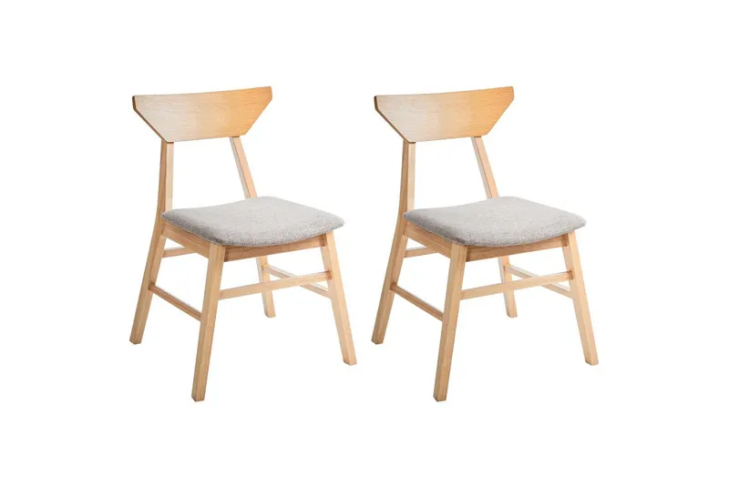 Set med 2 matstolar Hopkins, Brun, Taupe