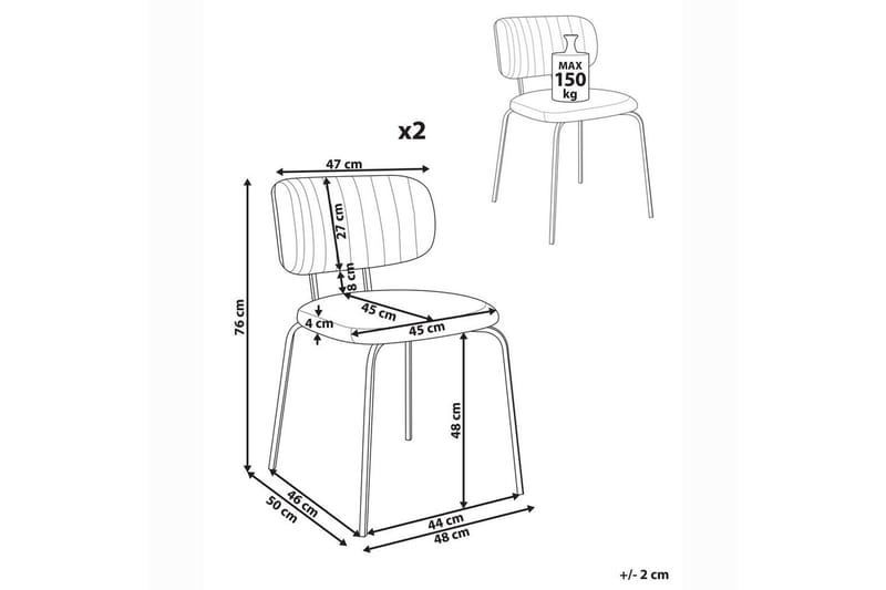 Set med 2 matstolar Irins - Möbler - Matplats - Matstol & köksstol