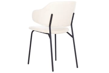 Set med 2 matstolar Kenai - Beige, svart - Möbler - Matplats - Matstol & köksstol
