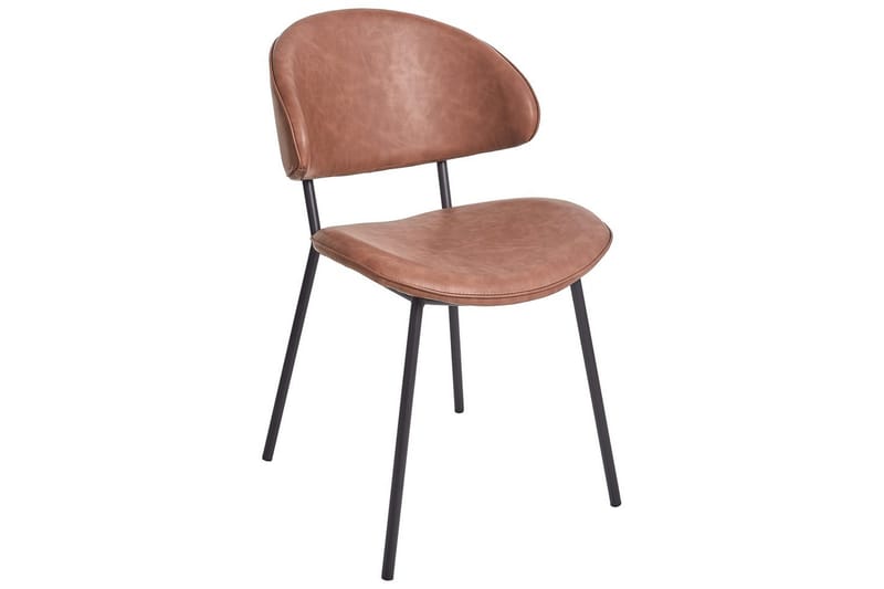 Set med 2 matstolar Kiana - Brun, Svart - Möbler - Matplats - Matstol & köksstol