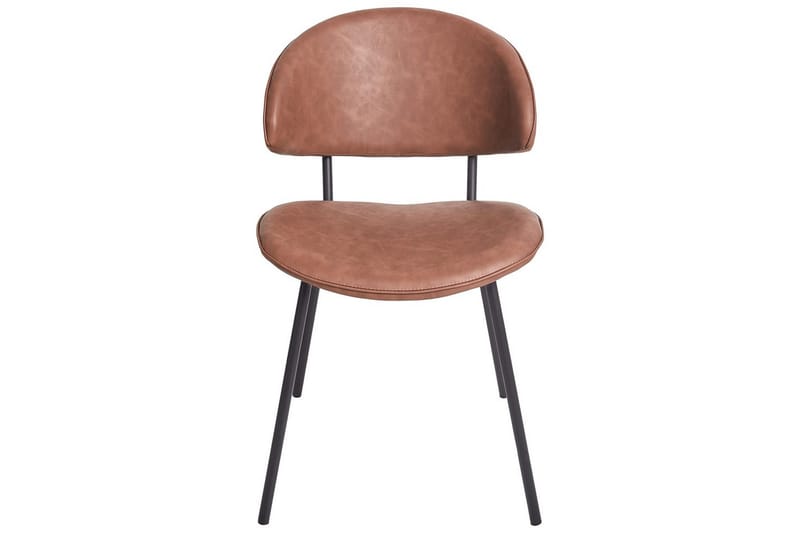 Set med 2 matstolar Kiana - Brun, Svart - Möbler - Matplats - Matstol & köksstol