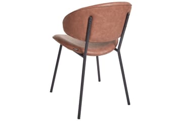 Set med 2 matstolar Kiana - Brun, Svart - Möbler - Matplats - Matstol & köksstol