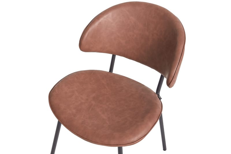 Set med 2 matstolar Kiana - Brun, Svart - Möbler - Matplats - Matstol & köksstol
