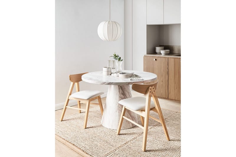 Set med 2 matstolar Lacota - Ljusbrun, grå - Möbler - Matplats - Matstol & köksstol