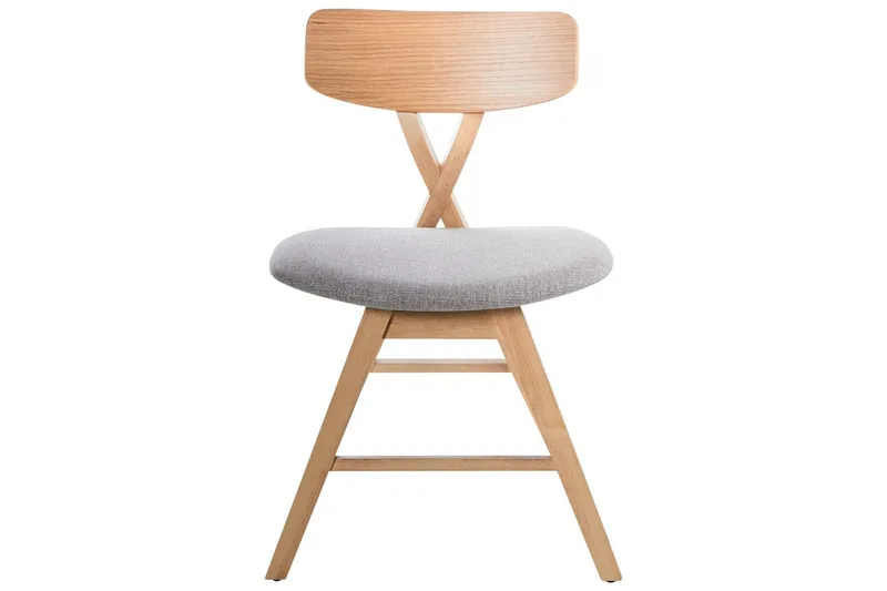 Set med 2 matstolar Leland - Brun, grå - Möbler - Matplats - Matstol & köksstol