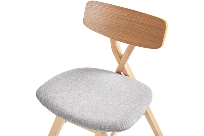 Set med 2 matstolar Leland - Brun, grå - Möbler - Matplats - Matstol & köksstol