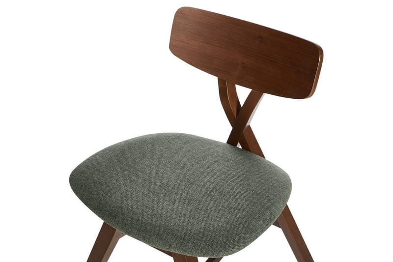 Set med 2 matstolar Leland - Brun, Grön - Möbler - Matplats - Matstol & köksstol