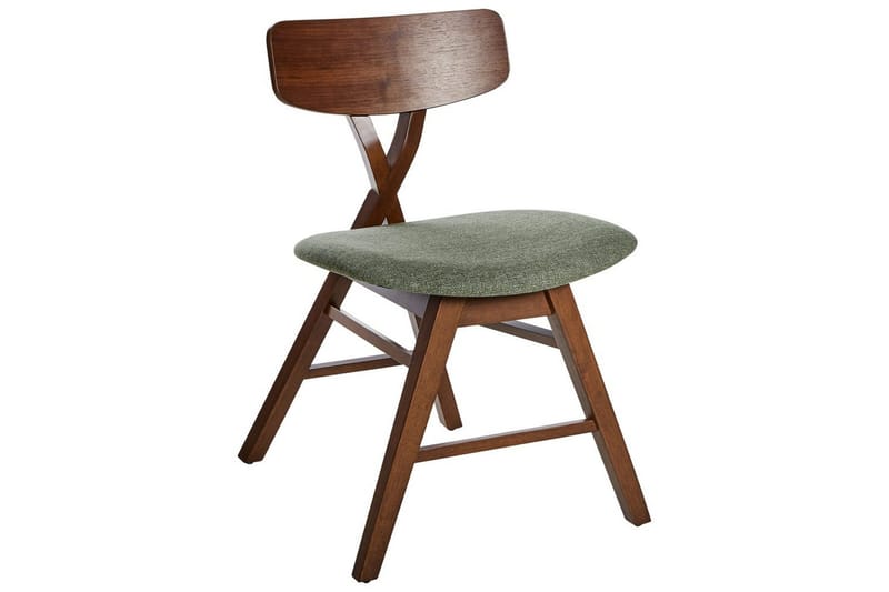 Set med 2 matstolar Leland - Brun, Grön - Möbler - Matplats - Matstol & köksstol