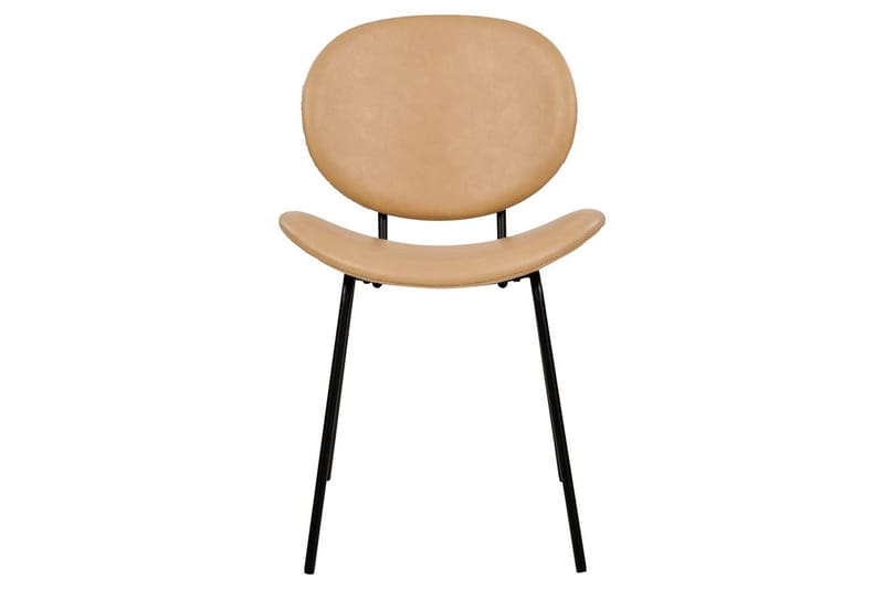 Set med 2 matstolar Luana - Beige, svart/Konstläder - Möbler - Matplats - Matstol & köksstol