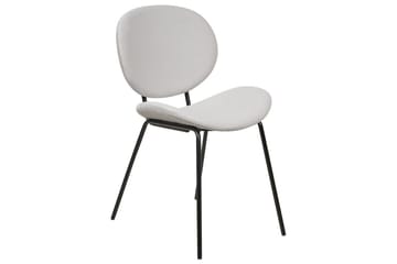 Set med 2 matstolar Luana - Grå, svart/Sammet - Möbler - Matplats - Matstol & köksstol