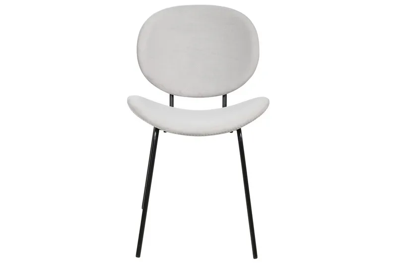 Set med 2 matstolar Luana - Grå, svart/Sammet - Möbler - Matplats - Matstol & köksstol