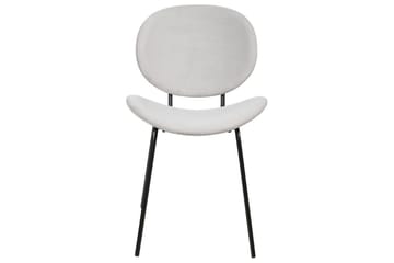 Set med 2 matstolar Luana - Grå, svart/Sammet - Möbler - Matplats - Matstol & köksstol