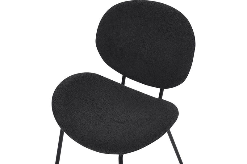 Set med 2 matstolar Luana - Svart/Bouclé - Möbler - Matplats - Matstol & köksstol