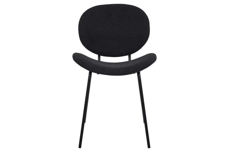 Set med 2 matstolar Luana - Svart/Bouclé - Möbler - Matplats - Matstol & köksstol