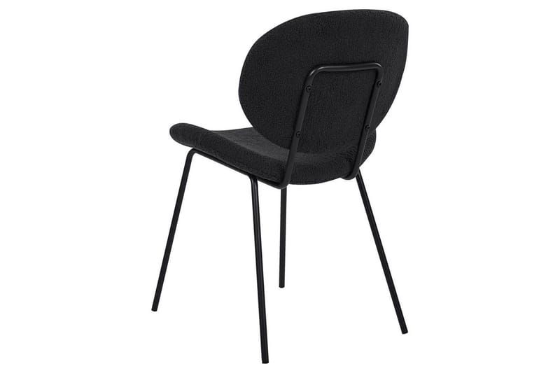 Set med 2 matstolar Luana - Svart/Bouclé - Möbler - Matplats - Matstol & köksstol