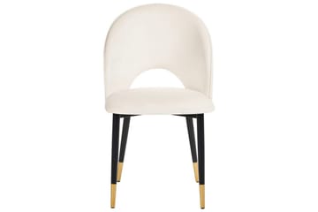 Set med 2 matstolar Magalia - Beige, svart, guld - Möbler - Matplats - Matstol & köksstol