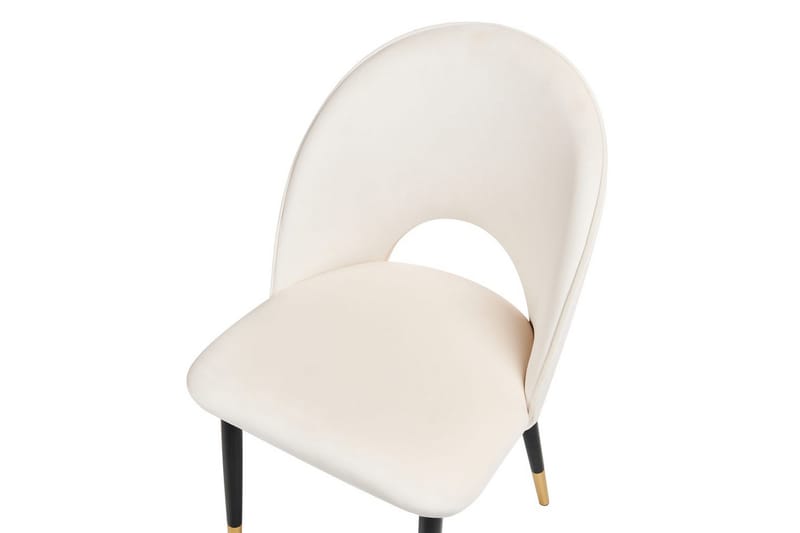 Set med 2 matstolar Magalia - Beige, svart, guld - Möbler - Matplats - Matstol & köksstol