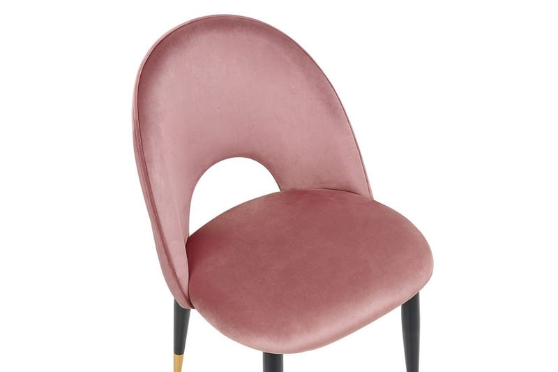 Set med 2 matstolar Magalia - Rosa, svart, guld - Möbler - Matplats - Matstol & köksstol