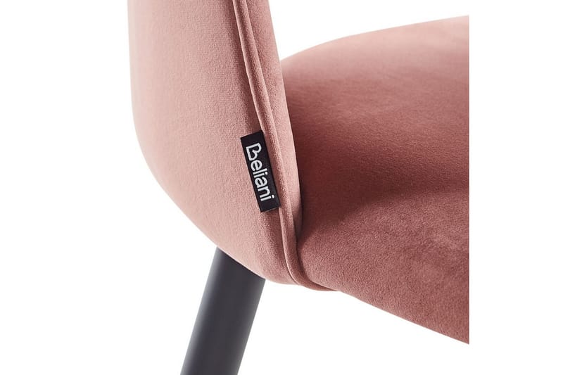 Set med 2 matstolar Magalia - Rosa, svart, guld - Möbler - Matplats - Matstol & köksstol