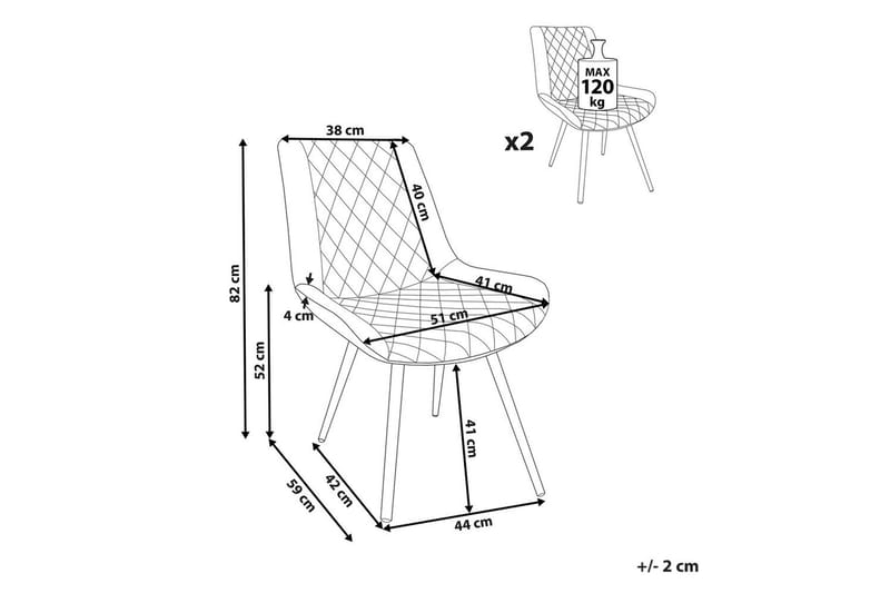 Set med 2 matstolar Maribel - Möbler - Matplats - Matstol & köksstol
