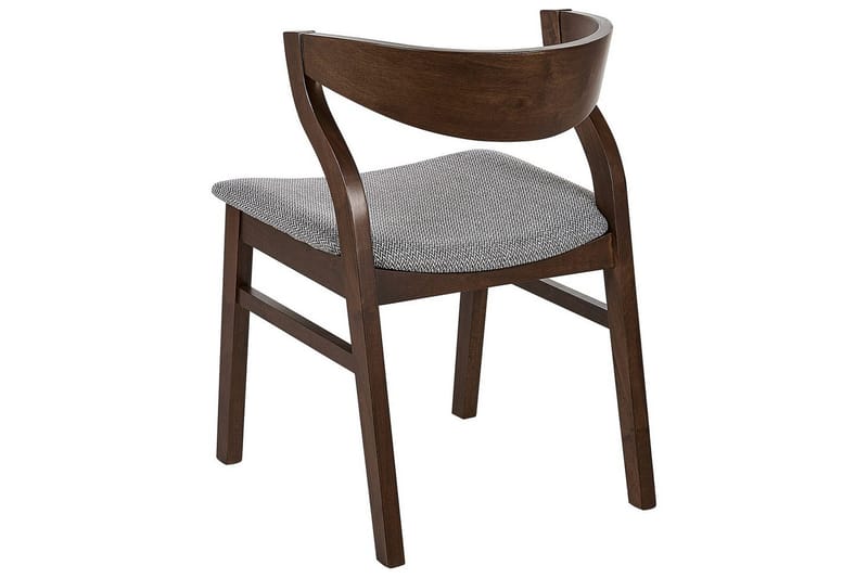 Set med 2 matstolar Maroa - Grå, mörkt trä - Möbler - Matplats - Matstol & köksstol