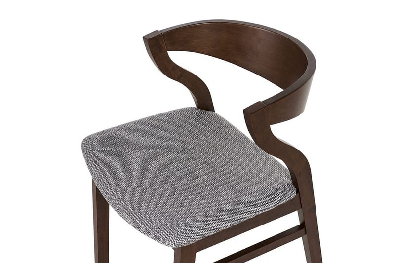 Set med 2 matstolar Maroa - Grå, mörkt trä - Möbler - Matplats - Matstol & köksstol