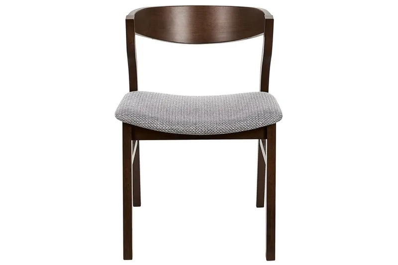 Set med 2 matstolar Maroa - Grå, mörkt trä - Möbler - Matplats - Matstol & köksstol