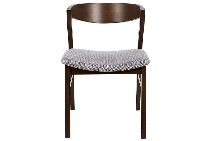 Set med 2 matstolar Maroa - Grå, mörkt trä - Möbler - Matplats - Matstol & köksstol