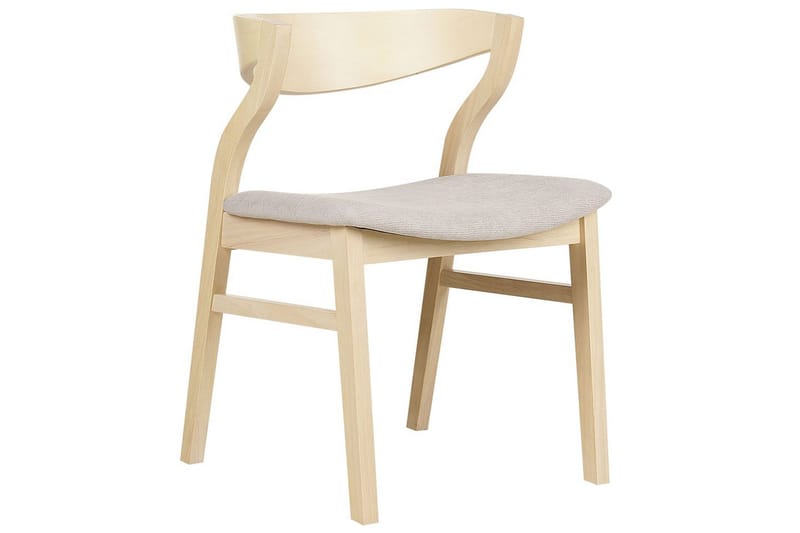 Set med 2 matstolar Maroa - Ljus trä, beige - Möbler - Matplats - Matstol & köksstol