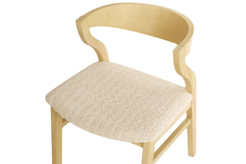 Set med 2 matstolar Maroa - Ljus trä, Ljusbeige - Möbler - Matplats - Matstol & köksstol