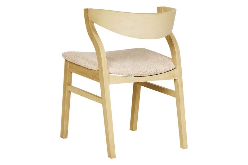 Set med 2 matstolar Maroa - Ljus trä, Ljusbeige - Möbler - Matplats - Matstol & köksstol