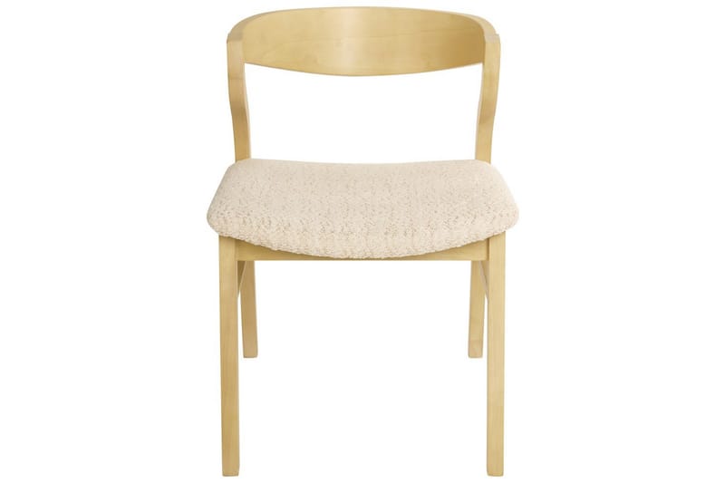 Set med 2 matstolar Maroa - Ljus trä, Ljusbeige - Möbler - Matplats - Matstol & köksstol